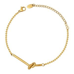 “Node 💕 ” 18K Gold Plated Stainless Steel Bracelet
